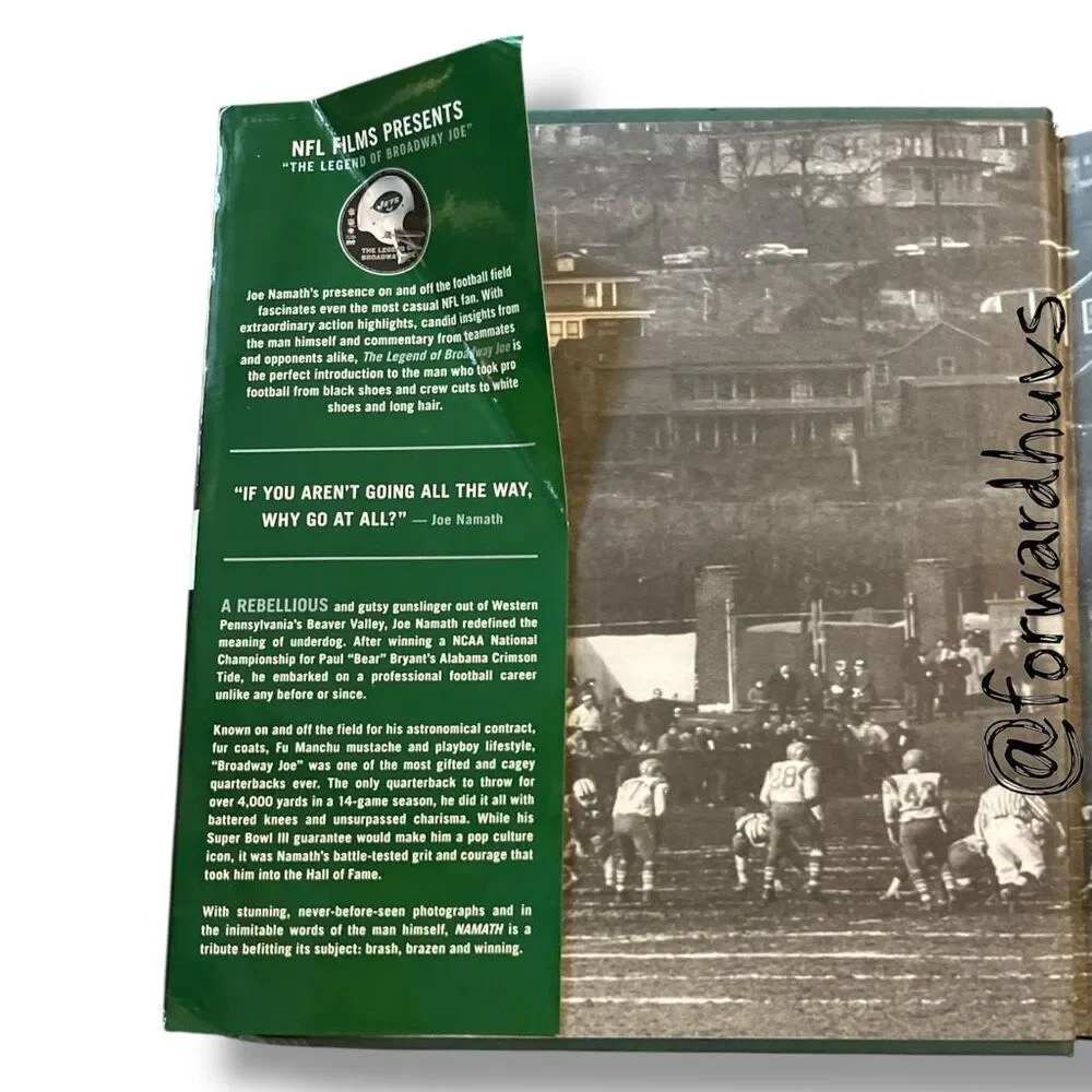 NAMATH by Joe Namath 12 Book & DVD